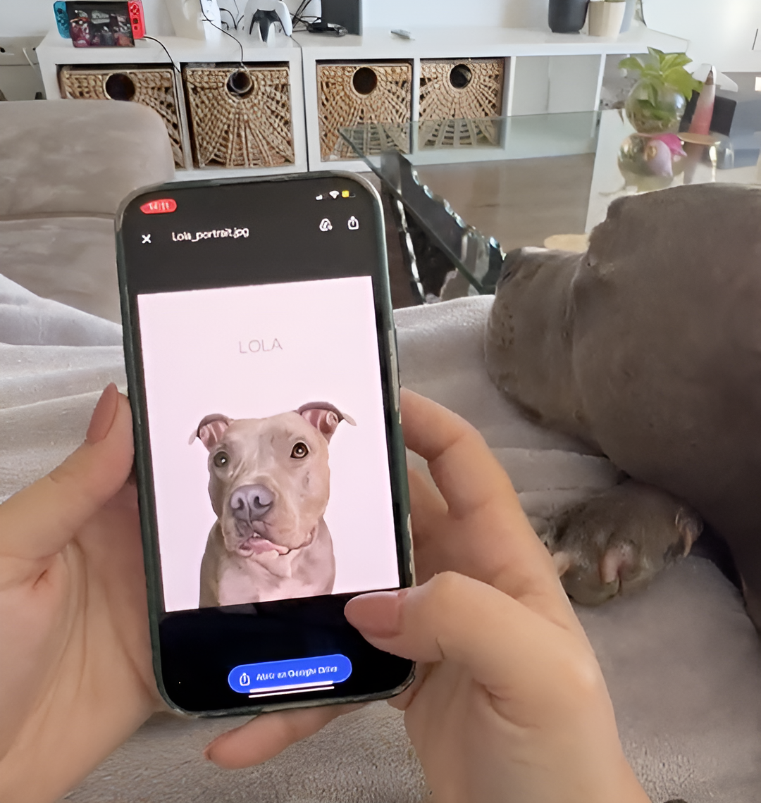 Empfangen Sie das digitale Porträt